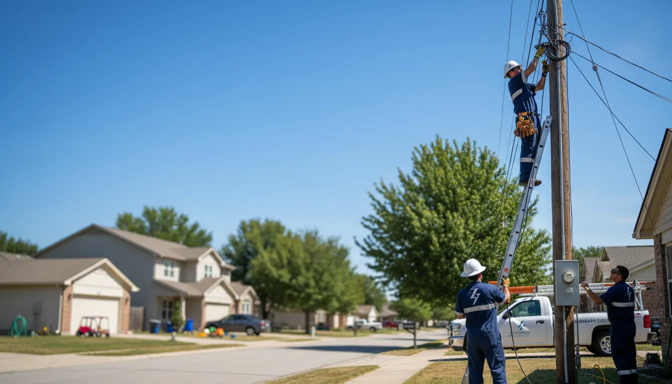 Residential electrician providing installation services in Sumner, IL